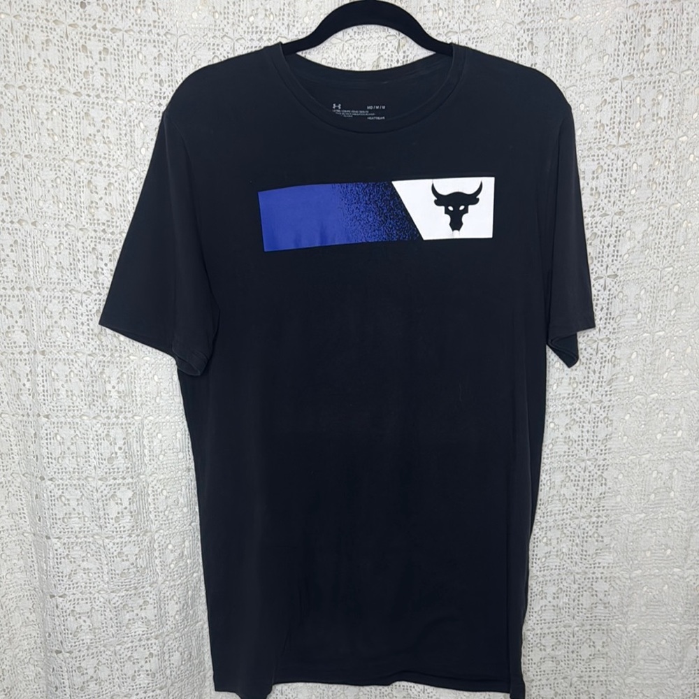 Under Armour Men’s Black and Blue Short Sleeve Tee
